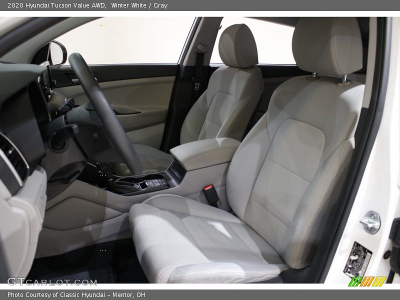 Winter White / Gray 2020 Hyundai Tucson Value AWD