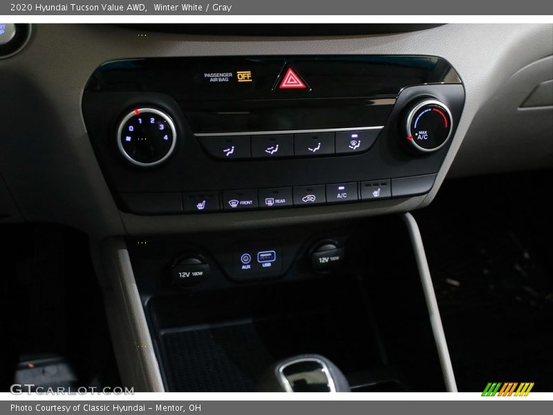 Winter White / Gray 2020 Hyundai Tucson Value AWD