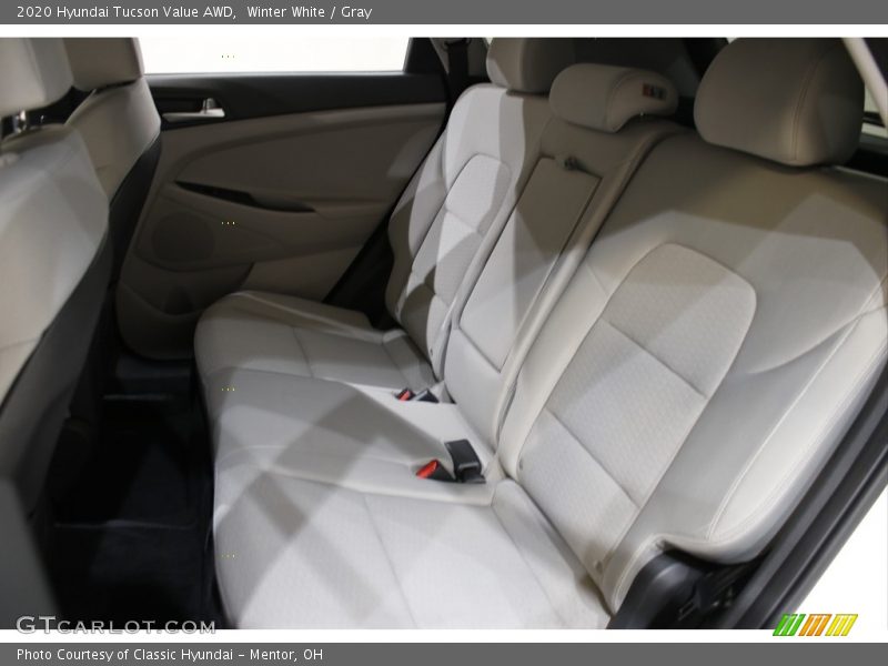 Winter White / Gray 2020 Hyundai Tucson Value AWD