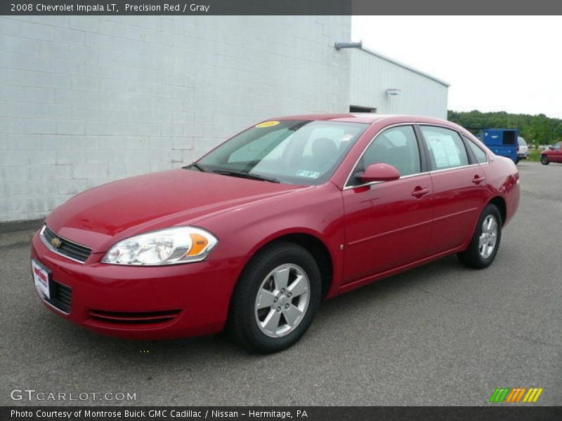Precision Red / Gray 2008 Chevrolet Impala LT