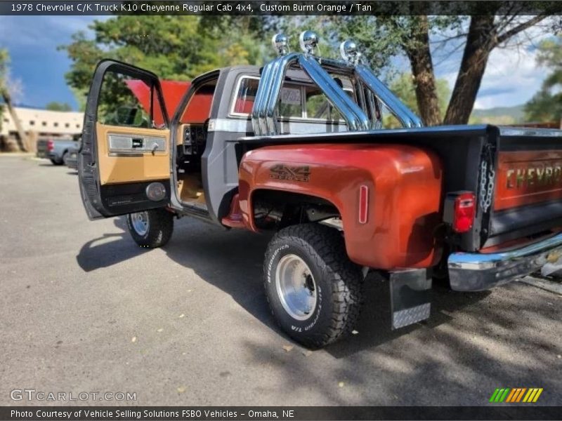 Custom Burnt Orange / Tan 1978 Chevrolet C/K Truck K10 Cheyenne Regular Cab 4x4