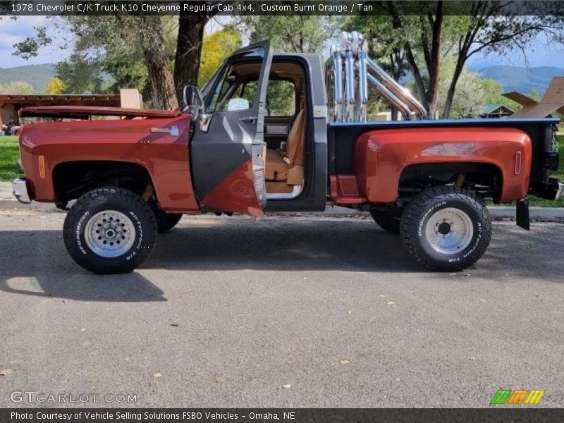  1978 C/K Truck K10 Cheyenne Regular Cab 4x4 Custom Burnt Orange