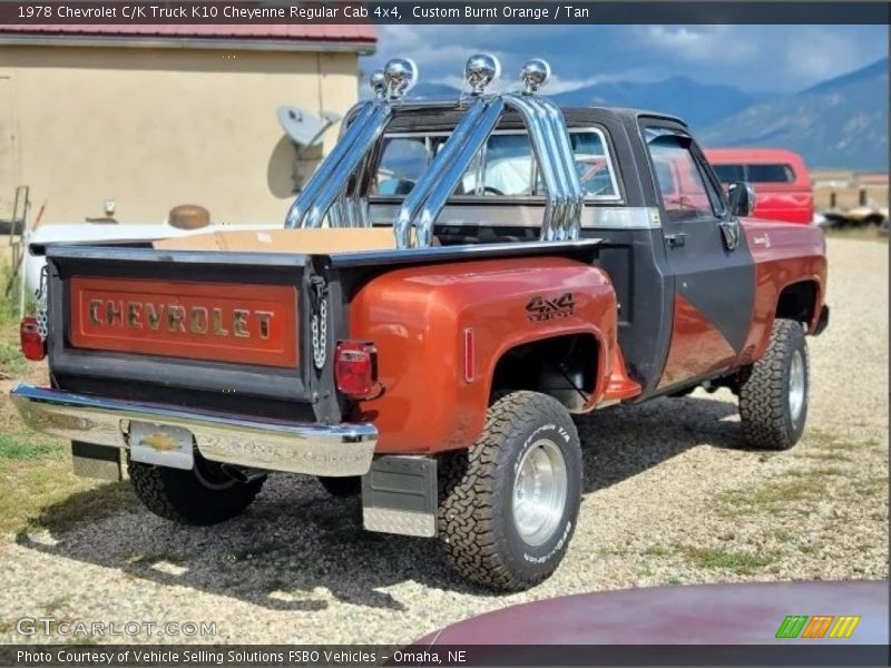  1978 C/K Truck K10 Cheyenne Regular Cab 4x4 Custom Burnt Orange