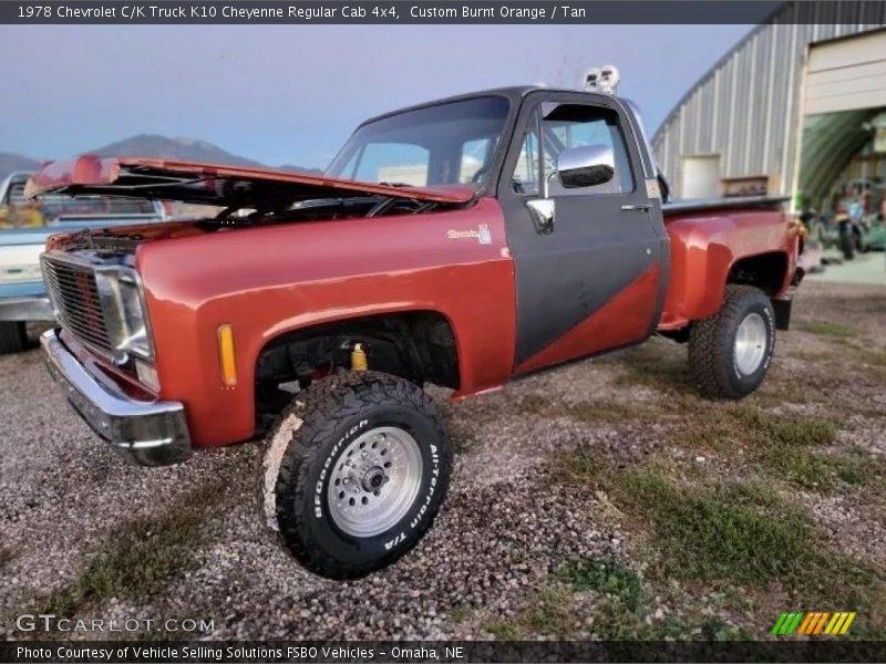  1978 C/K Truck K10 Cheyenne Regular Cab 4x4 Custom Burnt Orange
