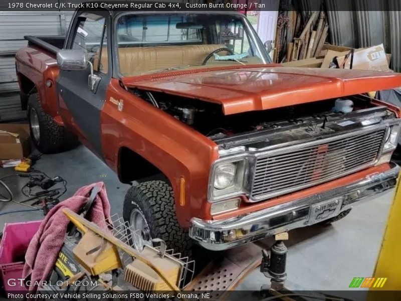  1978 C/K Truck K10 Cheyenne Regular Cab 4x4 Custom Burnt Orange