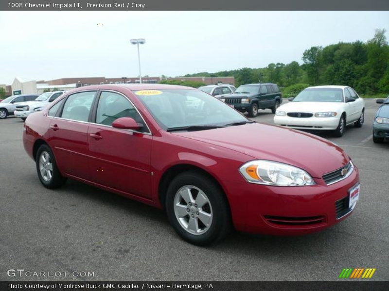 Precision Red / Gray 2008 Chevrolet Impala LT