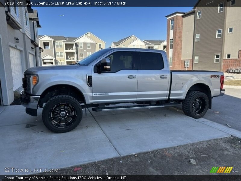 Ingot Silver / Black 2019 Ford F350 Super Duty Lariat Crew Cab 4x4
