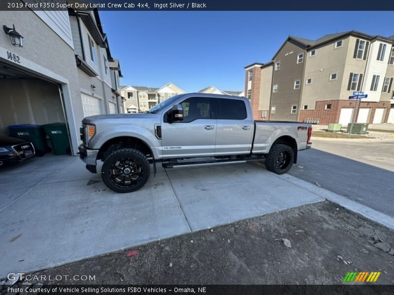 Ingot Silver / Black 2019 Ford F350 Super Duty Lariat Crew Cab 4x4