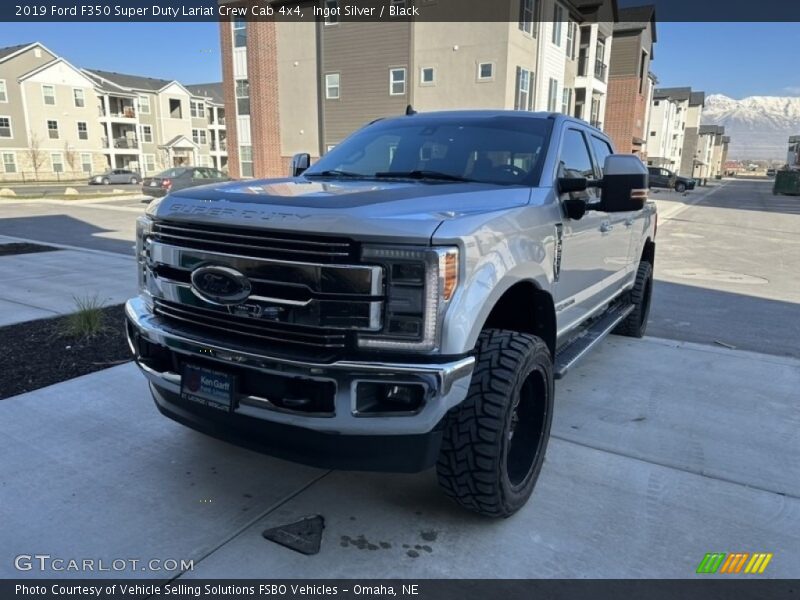 Ingot Silver / Black 2019 Ford F350 Super Duty Lariat Crew Cab 4x4