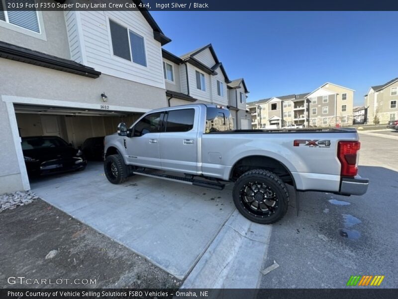 Ingot Silver / Black 2019 Ford F350 Super Duty Lariat Crew Cab 4x4