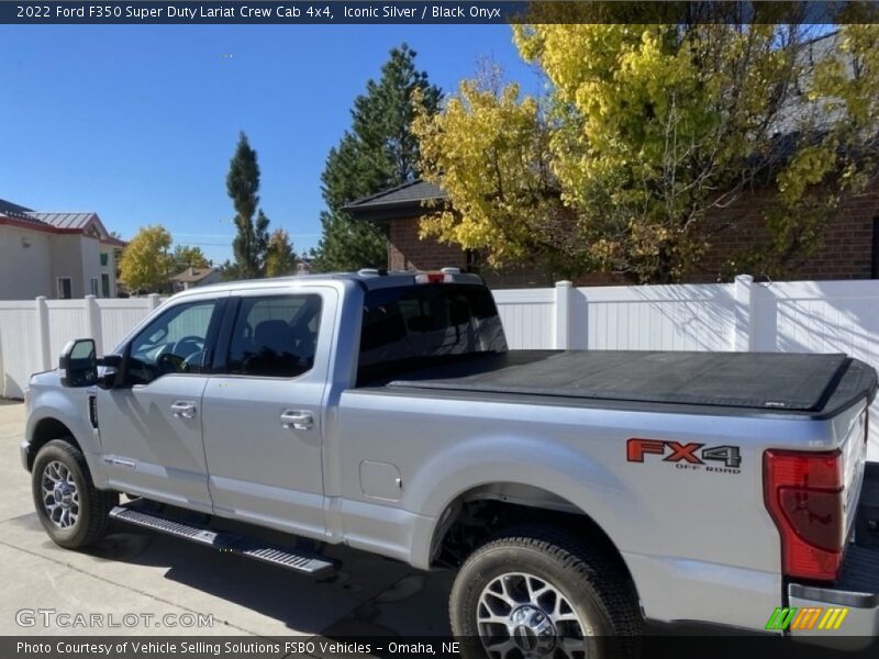 Iconic Silver / Black Onyx 2022 Ford F350 Super Duty Lariat Crew Cab 4x4