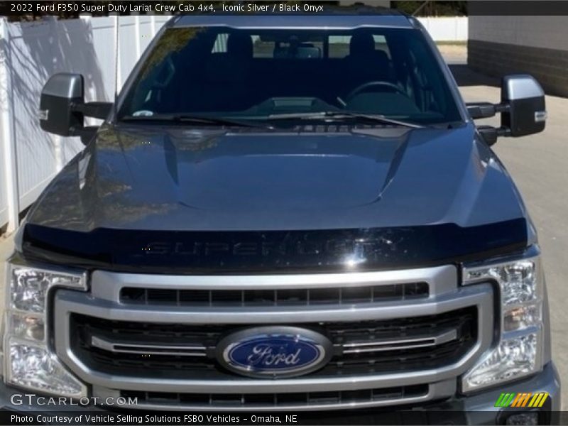 Iconic Silver / Black Onyx 2022 Ford F350 Super Duty Lariat Crew Cab 4x4