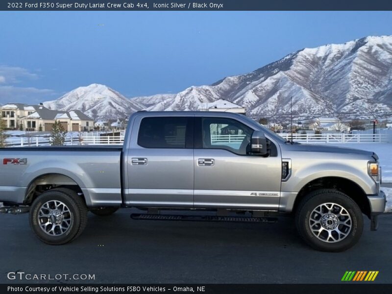 Iconic Silver / Black Onyx 2022 Ford F350 Super Duty Lariat Crew Cab 4x4