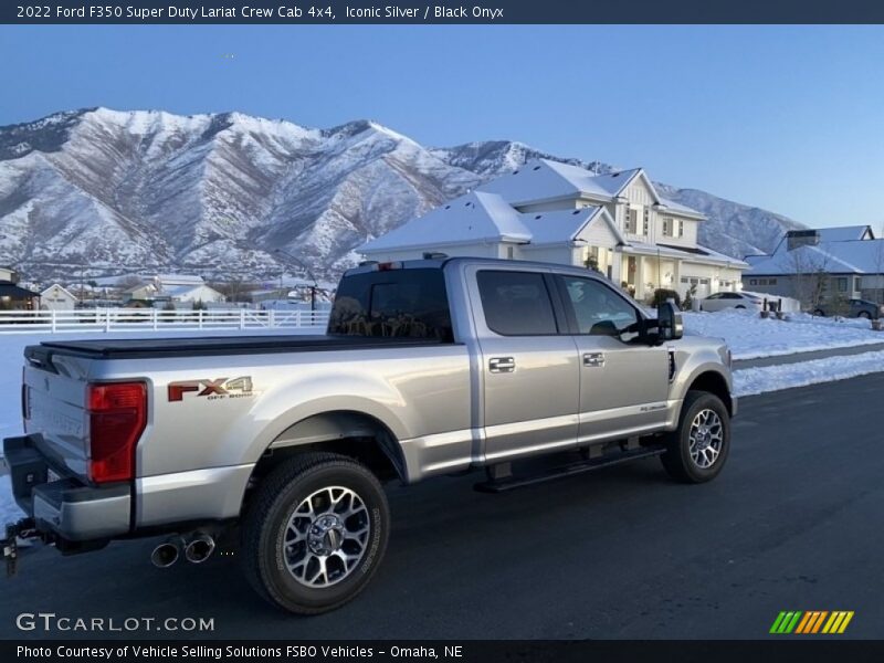 Iconic Silver / Black Onyx 2022 Ford F350 Super Duty Lariat Crew Cab 4x4
