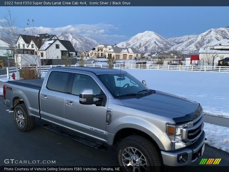 Iconic Silver / Black Onyx 2022 Ford F350 Super Duty Lariat Crew Cab 4x4