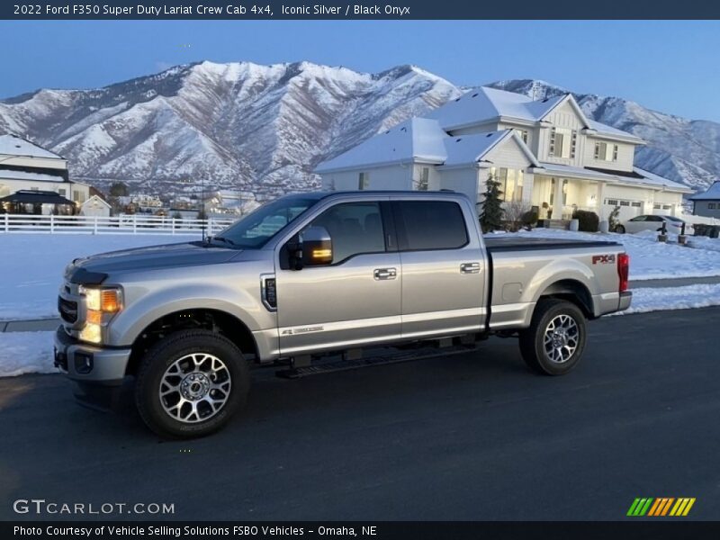 Iconic Silver / Black Onyx 2022 Ford F350 Super Duty Lariat Crew Cab 4x4