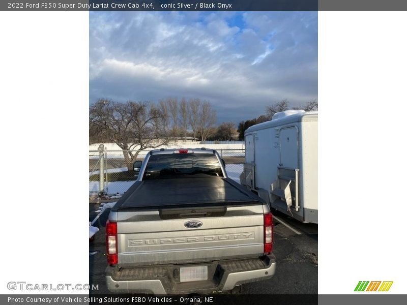 Iconic Silver / Black Onyx 2022 Ford F350 Super Duty Lariat Crew Cab 4x4