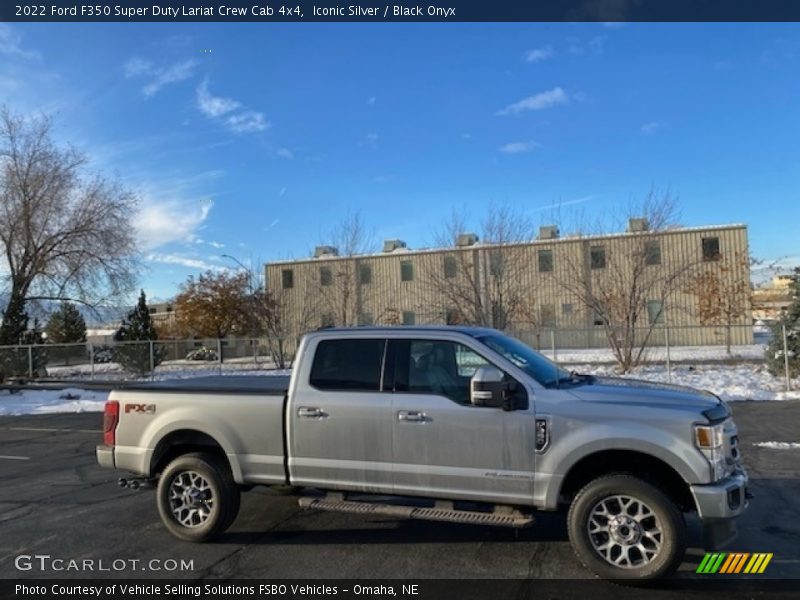 Iconic Silver / Black Onyx 2022 Ford F350 Super Duty Lariat Crew Cab 4x4