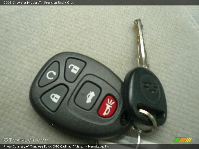 Precision Red / Gray 2008 Chevrolet Impala LT