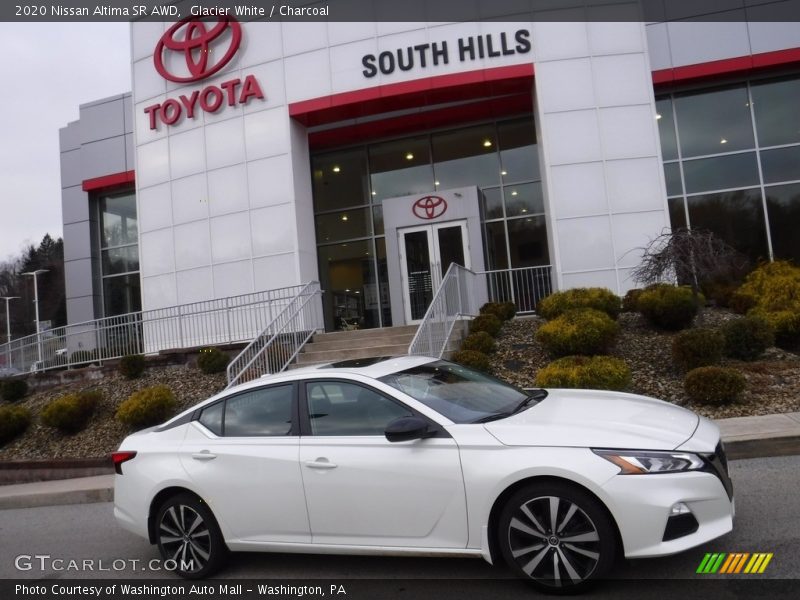 Glacier White / Charcoal 2020 Nissan Altima SR AWD