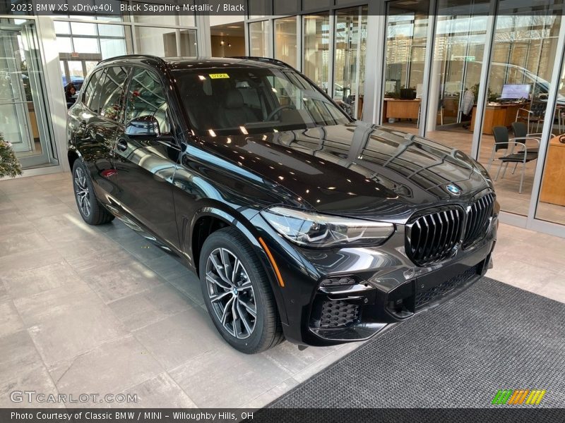Black Sapphire Metallic / Black 2023 BMW X5 xDrive40i