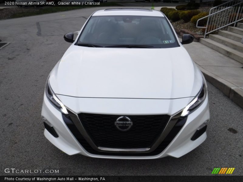 Glacier White / Charcoal 2020 Nissan Altima SR AWD