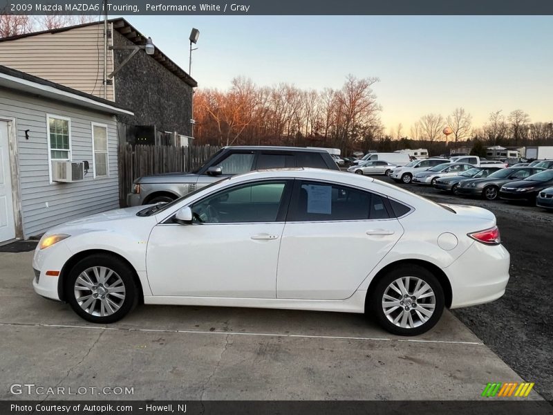 Performance White / Gray 2009 Mazda MAZDA6 i Touring
