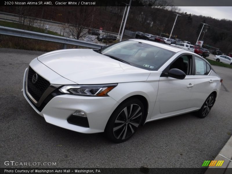 Glacier White / Charcoal 2020 Nissan Altima SR AWD