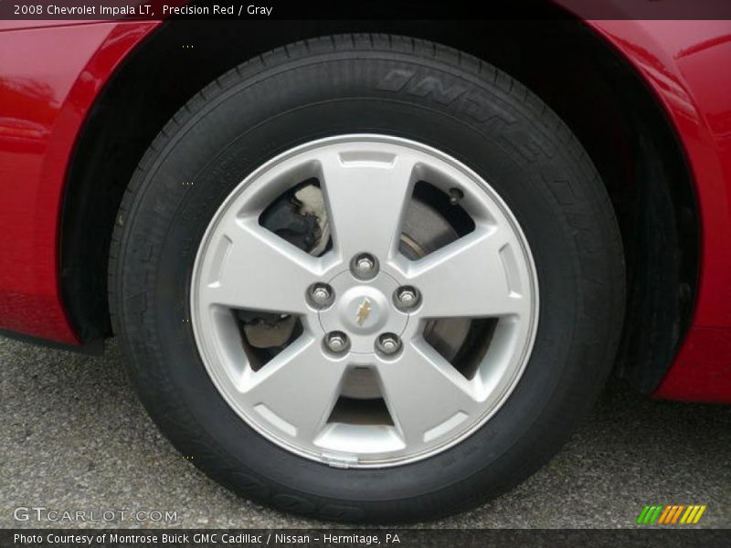 Precision Red / Gray 2008 Chevrolet Impala LT