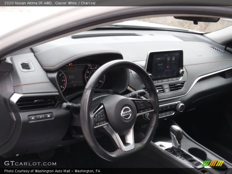 Glacier White / Charcoal 2020 Nissan Altima SR AWD