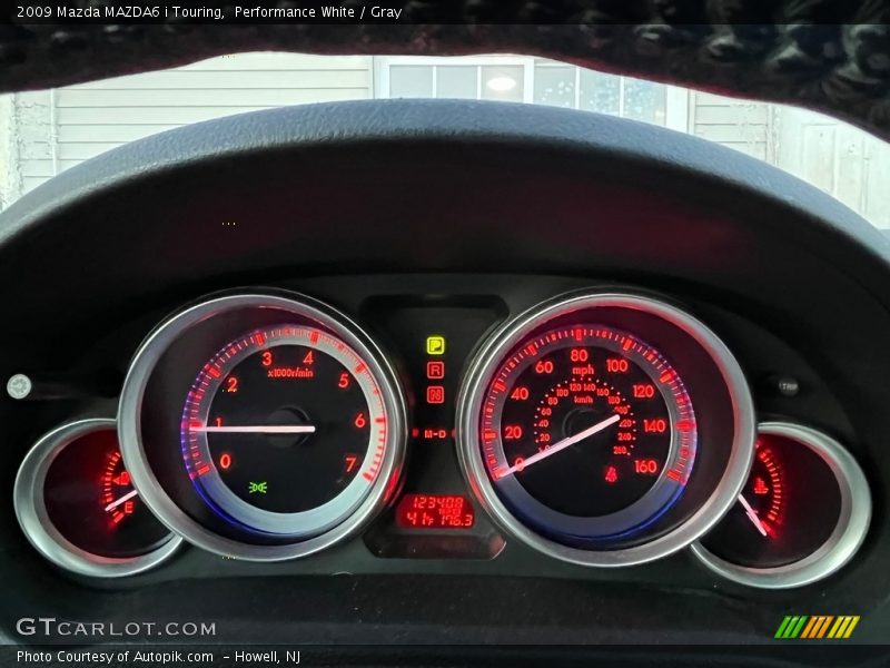 Performance White / Gray 2009 Mazda MAZDA6 i Touring