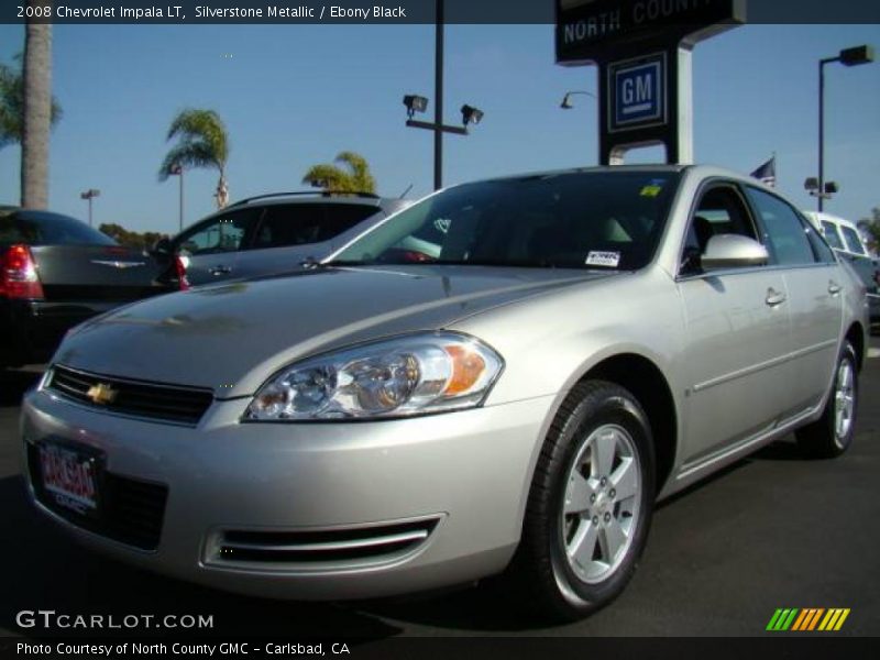Silverstone Metallic / Ebony Black 2008 Chevrolet Impala LT