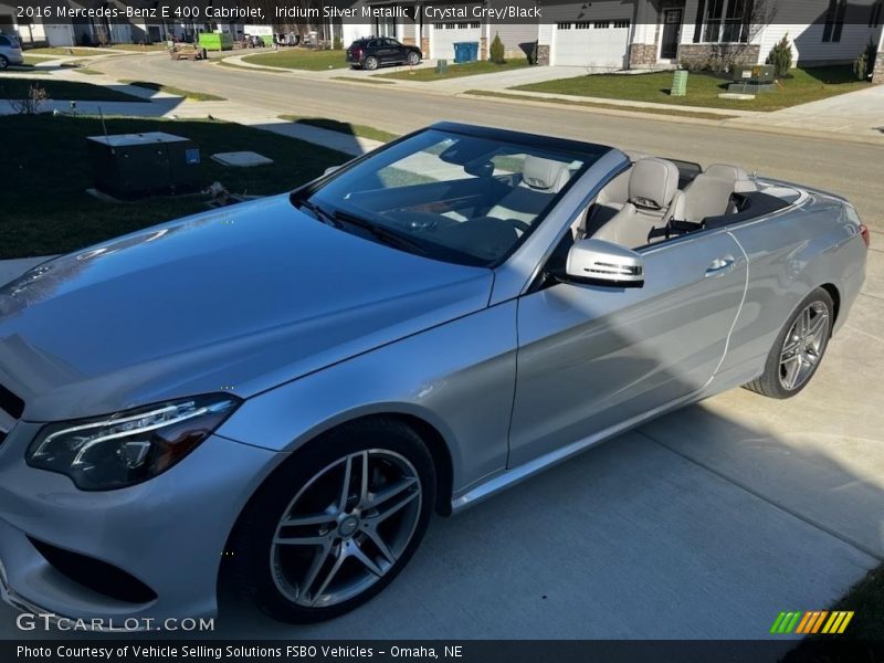 Iridium Silver Metallic / Crystal Grey/Black 2016 Mercedes-Benz E 400 Cabriolet