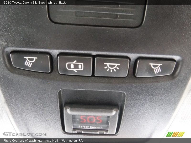 Super White / Black 2020 Toyota Corolla SE