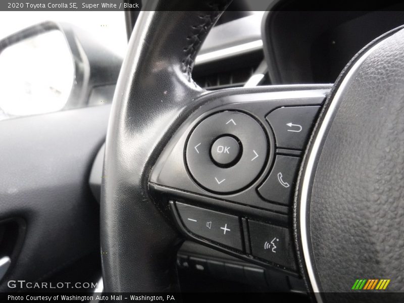 Super White / Black 2020 Toyota Corolla SE