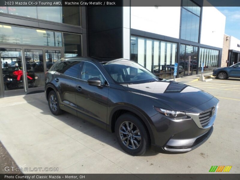 Machine Gray Metallic / Black 2023 Mazda CX-9 Touring AWD
