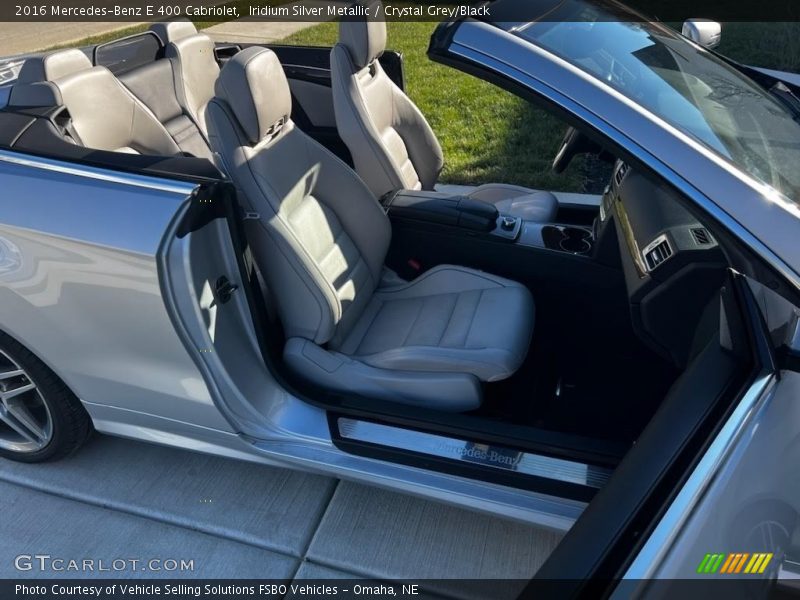 Iridium Silver Metallic / Crystal Grey/Black 2016 Mercedes-Benz E 400 Cabriolet