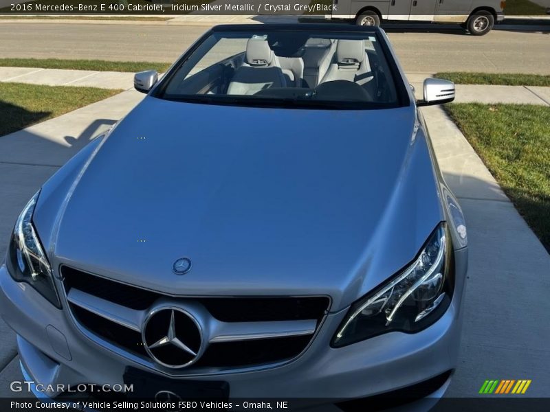 Iridium Silver Metallic / Crystal Grey/Black 2016 Mercedes-Benz E 400 Cabriolet