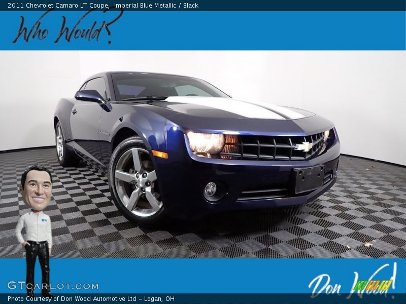 Imperial Blue Metallic / Black 2011 Chevrolet Camaro LT Coupe