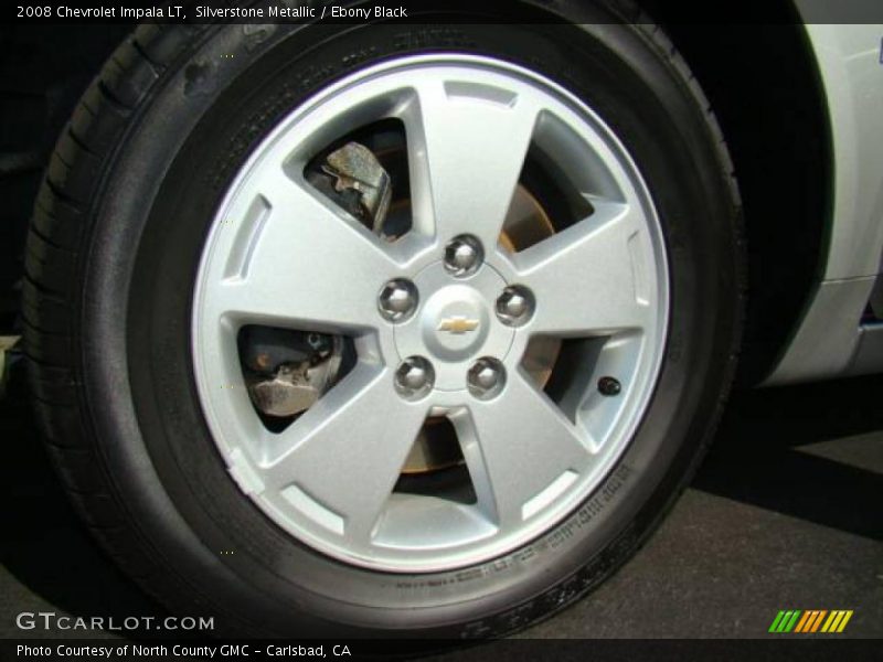 Silverstone Metallic / Ebony Black 2008 Chevrolet Impala LT