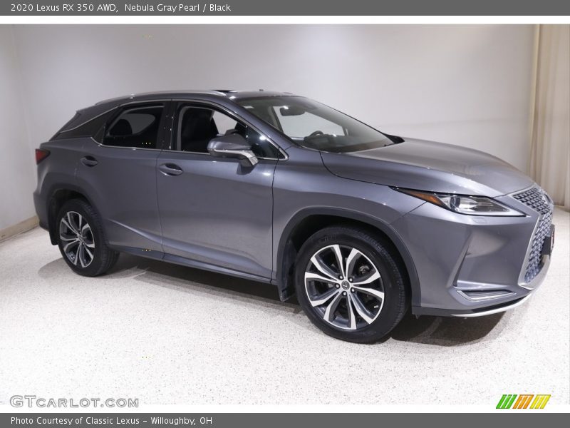 Nebula Gray Pearl / Black 2020 Lexus RX 350 AWD