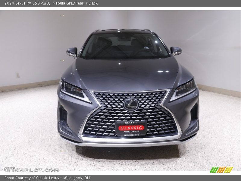 Nebula Gray Pearl / Black 2020 Lexus RX 350 AWD