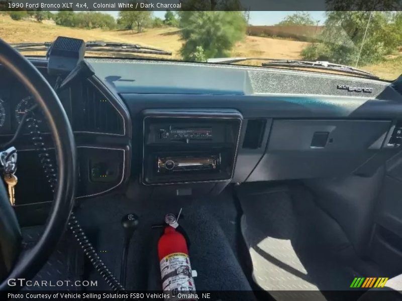 Colonial White / Dark Charcoal 1990 Ford Bronco XLT 4x4