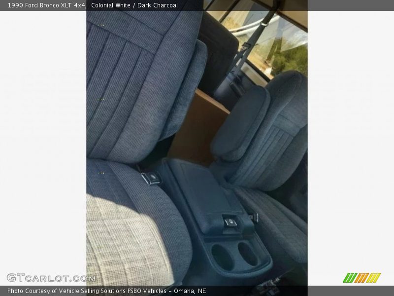 Colonial White / Dark Charcoal 1990 Ford Bronco XLT 4x4