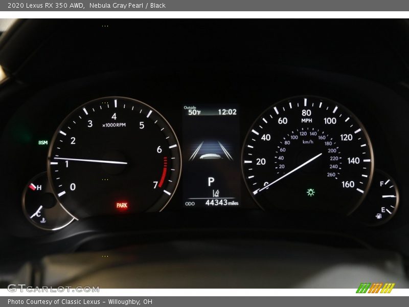 Nebula Gray Pearl / Black 2020 Lexus RX 350 AWD