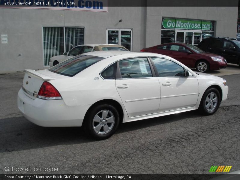 White / Gray 2009 Chevrolet Impala LT