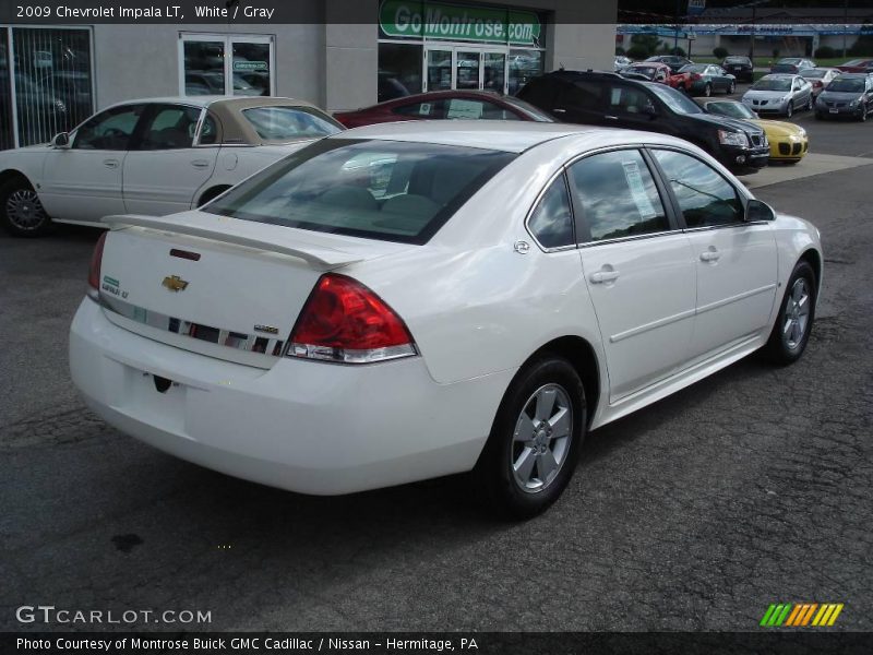 White / Gray 2009 Chevrolet Impala LT