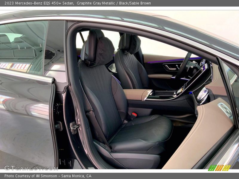  2023 EQS 450+ Sedan Black/Sable Brown Interior