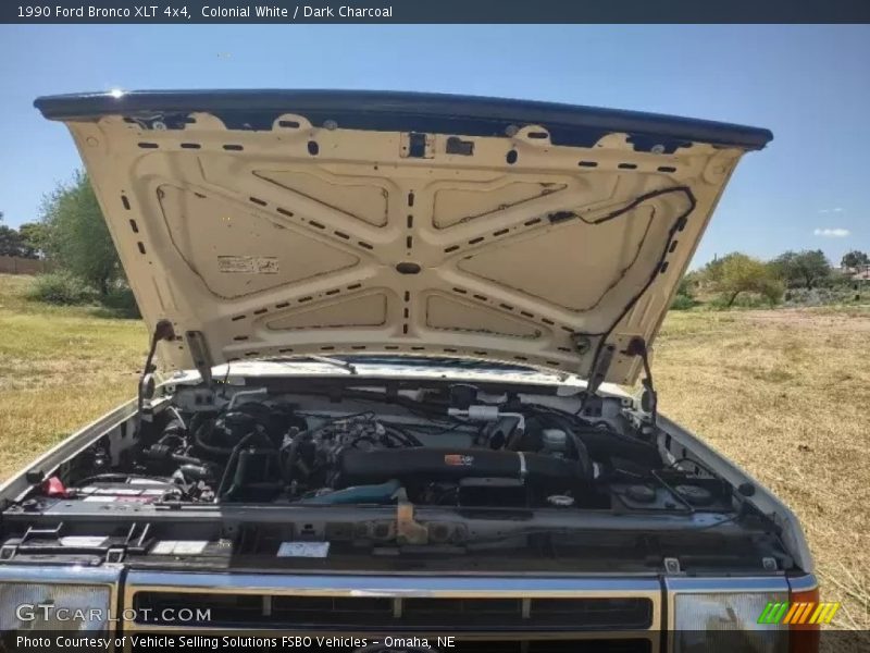 Colonial White / Dark Charcoal 1990 Ford Bronco XLT 4x4