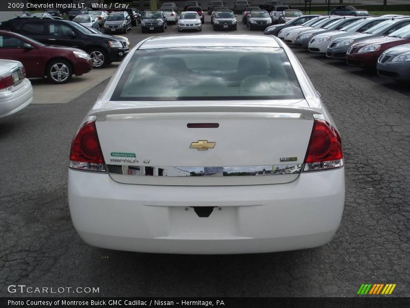 White / Gray 2009 Chevrolet Impala LT